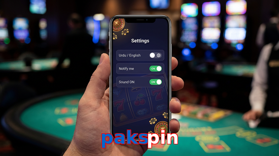 Game list for Pakspin app section