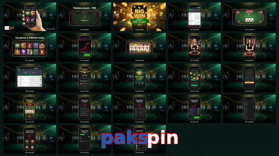 Main screen of Pakspin bet page for PK players