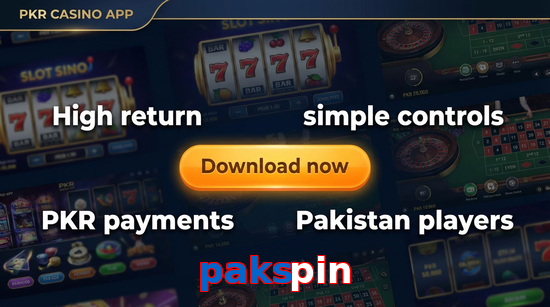 Main screen of Pakspin gamedownload page for PK players