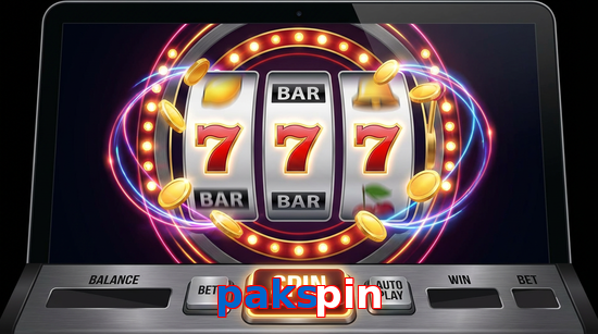 Main screen of Pakspin slots page for PK players